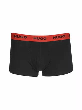 HUGO | Pants 3er Pkg schwarz rot | 